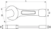 Превью - YT-1615 YATO Ключ рожковый ударный 27мм (фото 2)