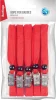 PDk_00008 BERLINGO Набор шнурков для бейджей 45 см с клипсой красные