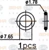 8FC 351 343-484 BEHR/HELLA/PAGID Радиатор кондиционера
