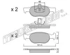 Превью - 081.2 TRUSTING Комплект тормозных колодок, дисковый тормоз (фото 2)