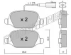 Превью - 333.2 TRUSTING Комплект тормозных колодок, дисковый тормоз (фото 2)