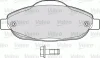 Превью - 598927 VALEO Комплект тормозных колодок, дисковый тормоз (фото 3)