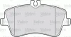 Превью - 598448 VALEO Комплект тормозных колодок, дисковый тормоз (фото 3)
