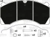 Превью - 882222 VALEO Комплект тормозных колодок, дисковый тормоз (фото 11)