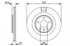 0986479522 BOSCH Тормозной диск