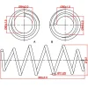 Z48129R ZIKMAR Пружина подвески передней ford fiesta v, mazda 2, l362-d137-t11.25