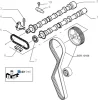 9400849239 FIAT/ALFA/LANCIA Цепь привода р/в + натяжитель + успокоитель psa 2.0hdi 120 (комплект) - 9400849239