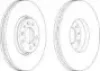 Превью - DDF1615C-1 FERODO Тормозной диск (фото 2)