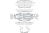 182465 ICER Комплект тормозных колодок, дисковый тормоз