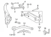 T2H24313 JAGUAR Рычаг передней подвески xf/xe