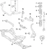 211 320 09 89 MERCEDES Тяга стабилизатора переднего левая mb