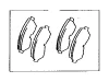 04465-20310 TOYOTA Колодки тормозные передние toyota camry 86-91, carina ii 87-, celica - toyota