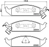 Превью - T1694 BEHR/HELLA/PAGID Комплект тормозных колодок, дисковый тормоз (фото 2)