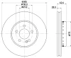 65200HC BEHR/HELLA/PAGID Тормозной диск