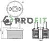 1745-0049 PROFIT Масляный радиатор, двигательное масло