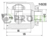 2810-2038 PROFIT Шарнирный комплект, приводной вал