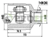2810-2068 PROFIT Шарнирный комплект, приводной вал