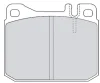 5000-0243 PROFIT Комплект тормозных колодок, дисковый тормоз