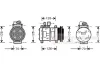 7400K035 VAN WEZEL Компрессор кондиционера