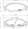 8DB 355 030-251 BEHR/HELLA/PAGID Комплект тормозных колодок