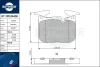 RT 2PD24490 ROTINGER Комплект тормозных колодок, дисковый тормоз