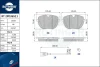 RT 2PD36511 ROTINGER Комплект тормозных колодок, дисковый тормоз