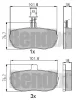 510044 BENDIX Комплект тормозных колодок