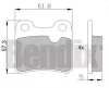 510065 BENDIX Комплект тормозных колодок