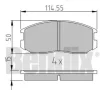 510094 BENDIX Комплект тормозных колодок