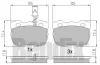 510156 BENDIX Комплект тормозных колодок