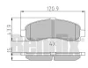 510175 BENDIX Комплект тормозных колодок