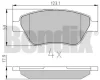 510211 BENDIX Комплект тормозных колодок