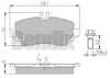 510342 BENDIX Комплект тормозных колодок