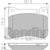 510574 BENDIX Комплект тормозных колодок