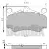 510872 BENDIX Комплект тормозных колодок