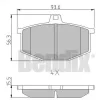 511007 BENDIX Комплект тормозных колодок