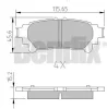 511158 BENDIX Комплект тормозных колодок