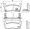 P56057 A.B.S. Комплект тормозных колодок