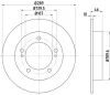 PCD15322 DON Тормозной диск