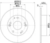 PCD16832 DON Тормозной диск