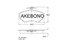 AN-4335KE AKEBONO Комплект тормозных колодок