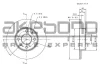 BN-0033 AKEBONO Тормозной диск