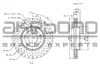 BN-0224 AKEBONO Тормозной диск