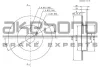 BN-0250E AKEBONO Тормозной диск