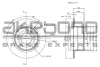BN-0450 AKEBONO Тормозной диск