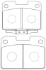 BP23338 SB NAGAMOCHI Комплект тормозных колодок, дисковый тормоз