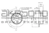 BN-0836 AKEBONO Тормозной диск