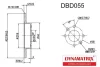 DBD055 DYNAMAX Тормозной диск