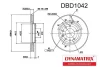 DBD1042 DYNAMAX Тормозной диск