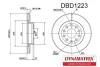 DBD1223 DYNAMAX Диск тормозной
